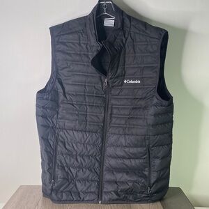 Columbia 650 Down Men's Size XL Black Quilted Vest - 1316
